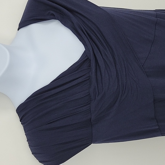 Lane Bryant Dark Blue Wrap Front Top NWT Size 24 - Picture 4 of 11